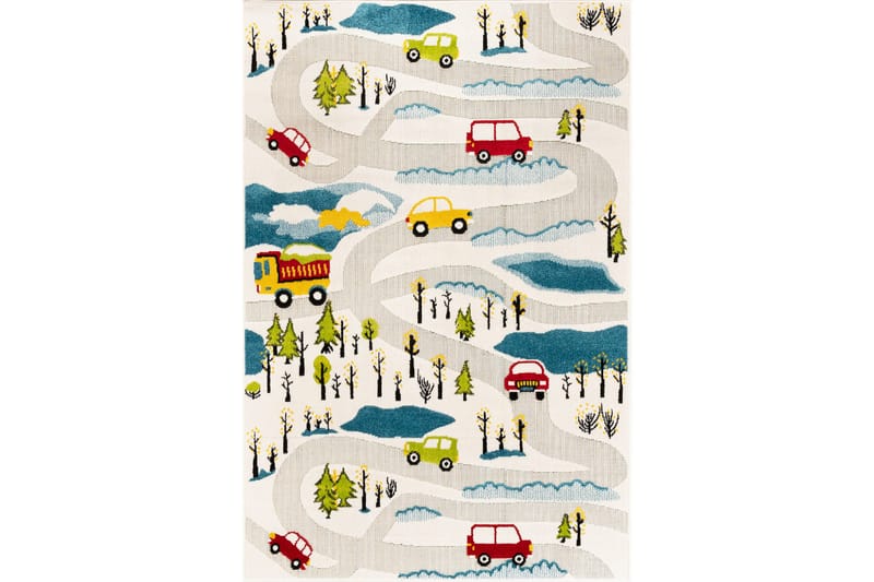 Wiltonmatto Bourke 160x230 cm Suorakaide - Kerma/Sin/Pun/Vihreä/Musta - Kodintekstiilit & matot - Matto - Moderni matto - Wilton-matto