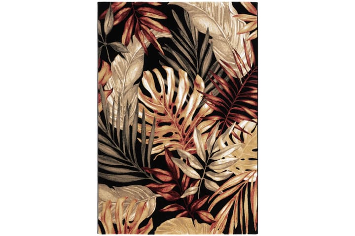Wiltonmatto Chroma Flower 200x290 cm Musta - Musta - Pyöreät matot - Wilton-matto - Kuviollinen matto & värikäs matto
