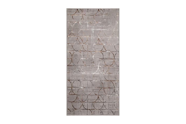Wiltonmatto Creation Circle 80x300 cm Harmaa/Kupari - Harmaa/Kupari - Wilton-matto - Kuviollinen matto & värikäs matto
