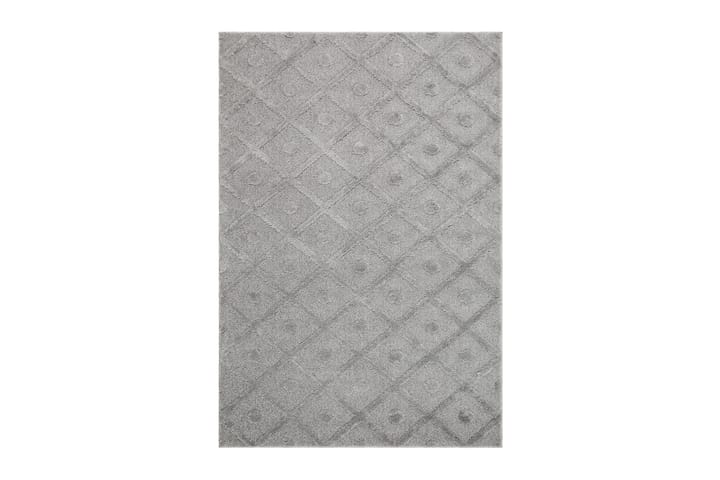 Wiltonmatto Doriane Circle 160x230 cm Harmaa - Harmaa - Wilton-matto - Kuviollinen matto & värikäs matto