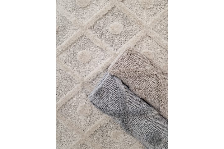 Wiltonmatto Doriane Circle 160x230 cm Harmaa - Harmaa - Wilton-matto - Kuviollinen matto & värikäs matto