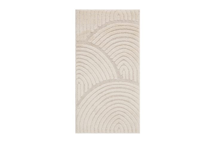 Wiltonmatto Doriane Zen 80x150 cm Valkoinen - Valkoinen - Kuviollinen matto & värikäs matto - Wilton-matto