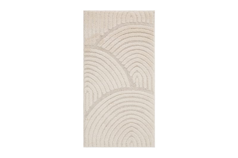 Wiltonmatto Doriane Zen 80x250 cm Valkoinen - Valkoinen - Kodintekstiilit & matot - Matto - Moderni matto - Wilton-matto