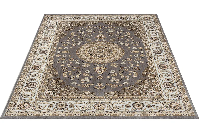 Wiltonmatto Dubai Medallion 200x290 cm Harmaa - Harmaa - Kodintekstiilit & matot - Matto - Moderni matto - Wilton-matto