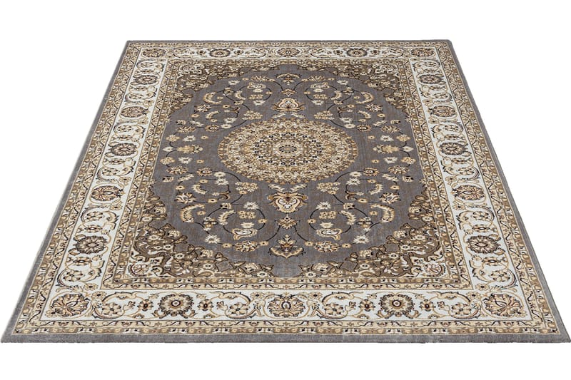 Wiltonmatto Dubai Medallion 80x300 cm Harmaa, Harmaa