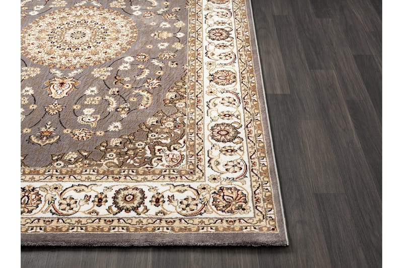 Wiltonmatto Dubai Medallion 80x300 cm Harmaa - Harmaa - Kodintekstiilit & matot - Matto - Moderni matto - Wilton-matto