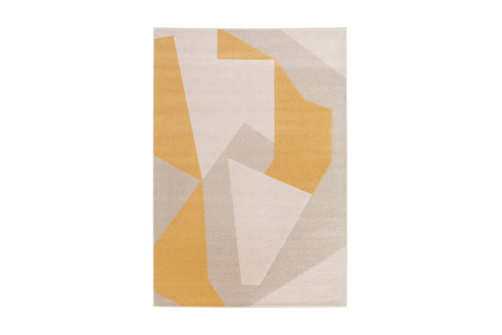 Wiltonmatto Florence Abstrakti 200x290 cm Luonnollinen/Kelta - Luonnonväri/Keltainen - Kuviollinen matto & värikäs matto - Wilton-matto