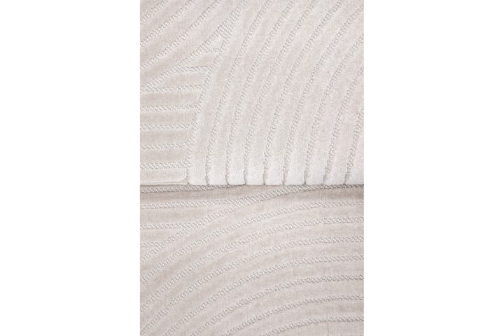Wiltonmatto Hiroya 160x230 cm Soikea - Valkoinen - Wilton-matto - Kuviollinen matto & värikäs matto