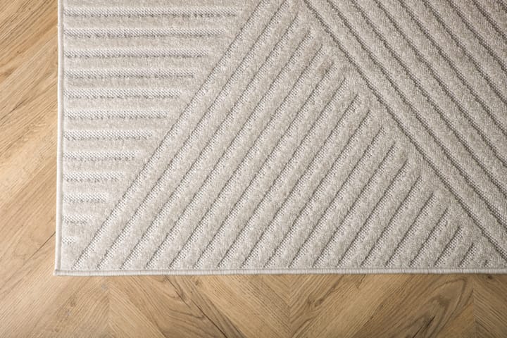 Wiltonmatto Hisayo 200x290 cm Suorakaide - Valkoinen - Wilton-matto - Kuviollinen matto & värikäs matto