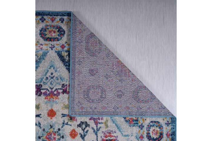 Wiltonmatto Jauli 200x290 cm Suorakaide - Sininen - Wilton-matto - Kuviollinen matto & värikäs matto