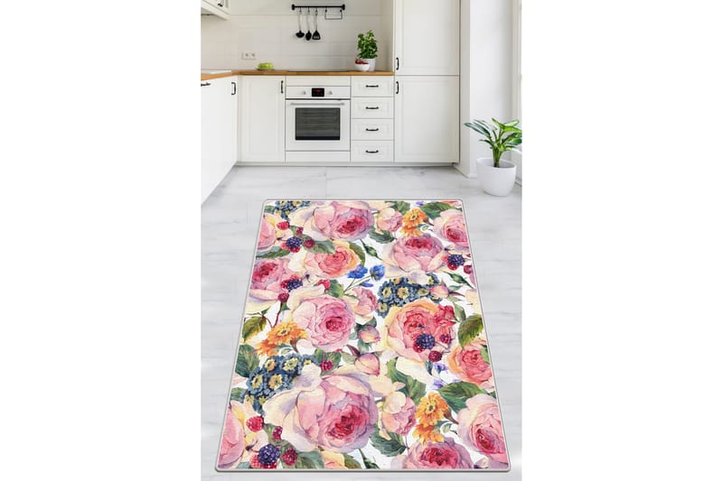 Wiltonmatto Javal 80x120 cm Suorakaide - Monivärinen - Pyöreät matot - Käsintehdyt matot - Wilton-matto - Yksiväriset matot - Kumipohjamatot - Kuviollinen matto & värikäs matto - Pienet matot - Iso matto