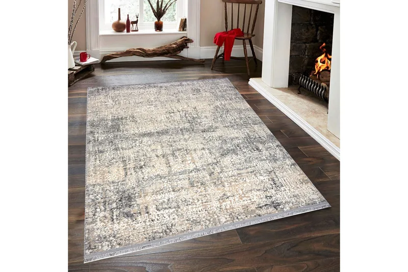 Wiltonmatto Naveena 200x290 cm Suorakaide, Harmaa/Beige/Kerma
