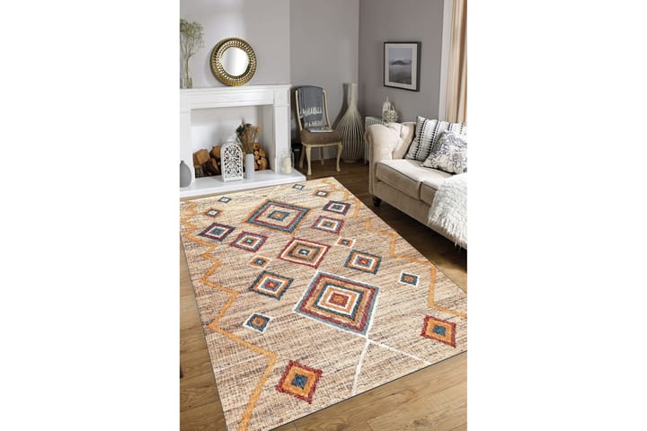 Wiltonmatto Nirvat 80x120 cm Suorakaide - Monivärinen - Wilton-matto - Kuviollinen matto & värikäs matto