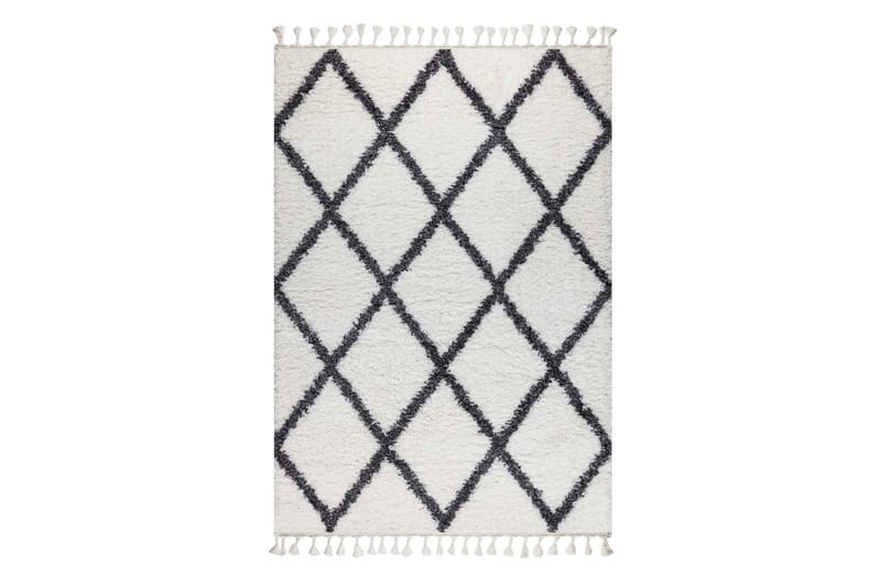 Wiltonmatto Nishiki 160x230 cm Suorakaide - Valkoinen/Antrasiitti - Kodintekstiilit & matot - Matto - Moderni matto - Wilton-matto