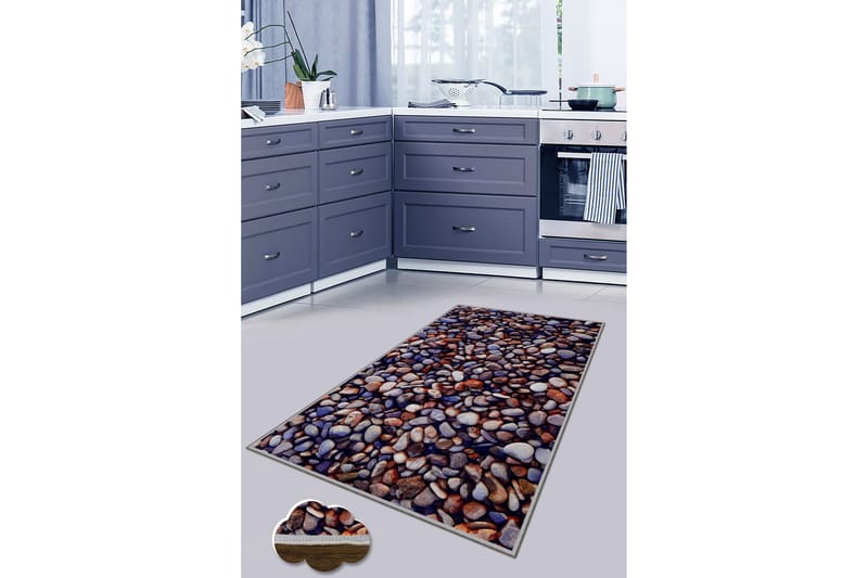 Wiltonmatto Nobukatsu 60x100 cm Suorakaide - Monivärinen - Kodintekstiilit & matot - Matto - Moderni matto - Wilton-matto