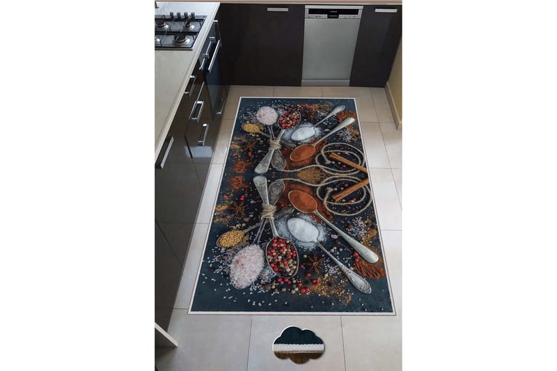 Wiltonmatto Nobuyasu 80x50 cm Suorakaide - Monivärinen - Kodintekstiilit & matot - Matto - Moderni matto - Wilton-matto