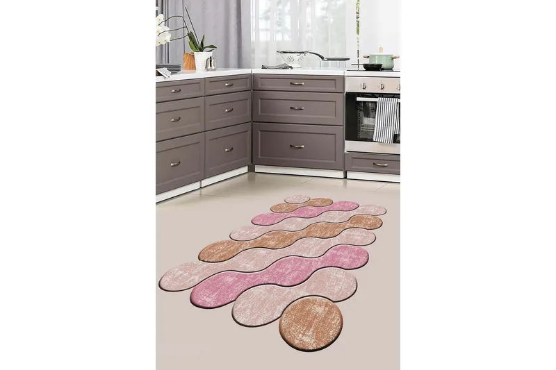 Wiltonmatto Nobuzane 60x100 cm Suorakaide, Vaaleanpunainen