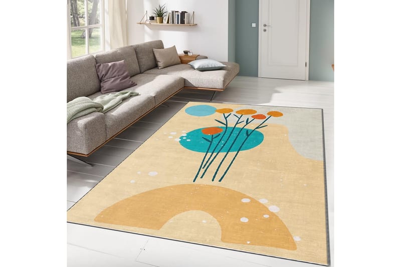 Wiltonmatto Noore 80x140 cm Suorakaide - Monivärinen - Kodintekstiilit & matot - Matto - Moderni matto - Wilton-matto
