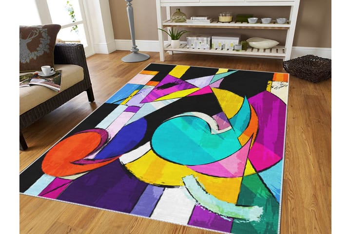 Wiltonmatto Noorjaha 140x220 cm Suorakaide - Monivärinen - Wilton-matto - Kuviollinen matto & värikäs matto