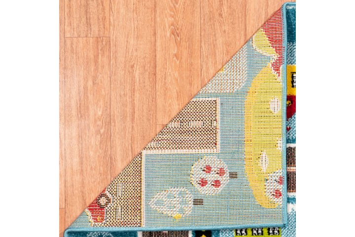 Wiltonmatto Noorpa 160x230 cm Suorakaide - Sininen - Wilton-matto - Kuviollinen matto & värikäs matto