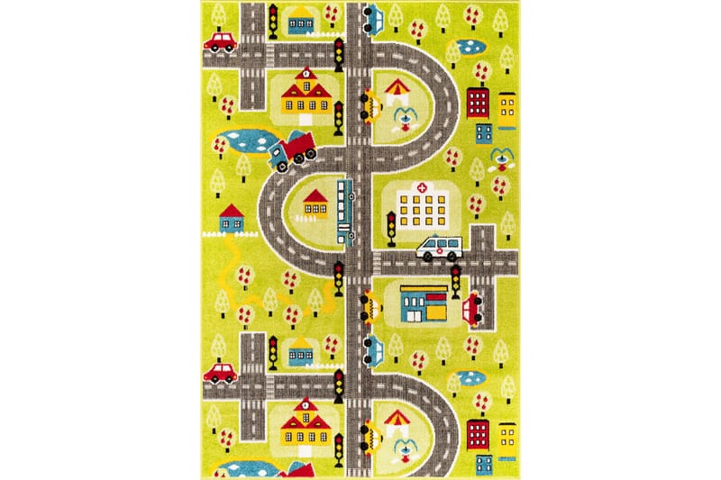 Wiltonmatto Noorpa 160x230 cm Suorakaide - Vihreä - Kodintekstiilit & matot - Matto - Moderni matto - Wilton-matto