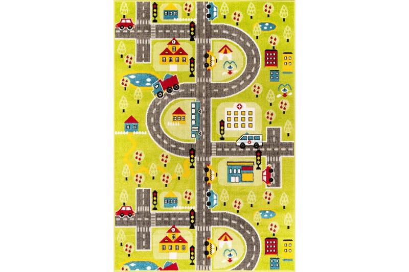 Wiltonmatto Noorpa 160x230 cm Suorakaide - Vihreä - Kodintekstiilit & matot - Matto - Moderni matto - Wilton-matto