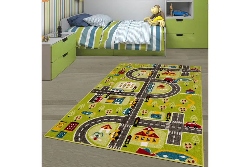 Wiltonmatto Noorpa 160x230 cm Suorakaide, Vihreä