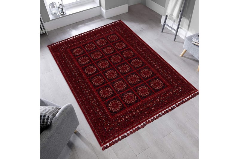 Wiltonmatto Noritoshi 160x230 cm Suorakaide, Punainen