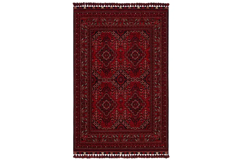 Wiltonmatto Noriyasu 120x180 cm Suorakaide - Punainen - Kodintekstiilit & matot - Matto - Moderni matto - Wilton-matto