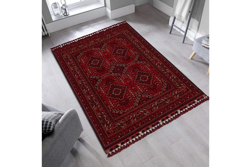 Wiltonmatto Noriyasu 120x180 cm Suorakaide, Punainen