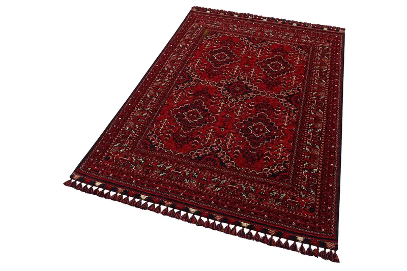 Wiltonmatto Noriyasu 120x180 cm Suorakaide - Punainen - Kodintekstiilit & matot - Matto - Moderni matto - Wilton-matto