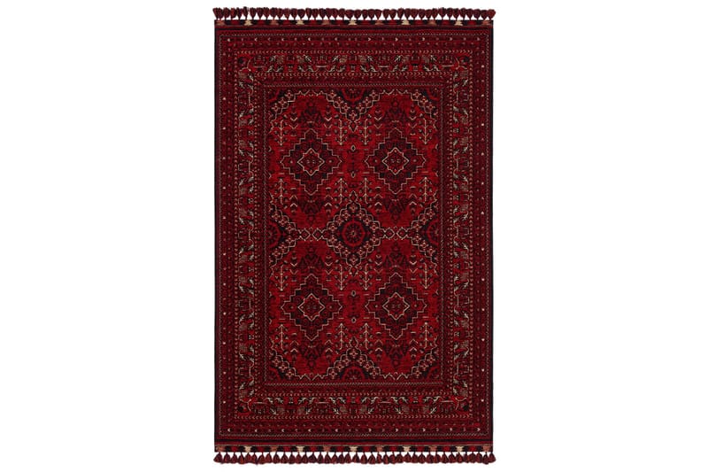 Wiltonmatto Noriyasu 160x230 cm Suorakaide - Punainen - Kodintekstiilit & matot - Matto - Moderni matto - Wilton-matto
