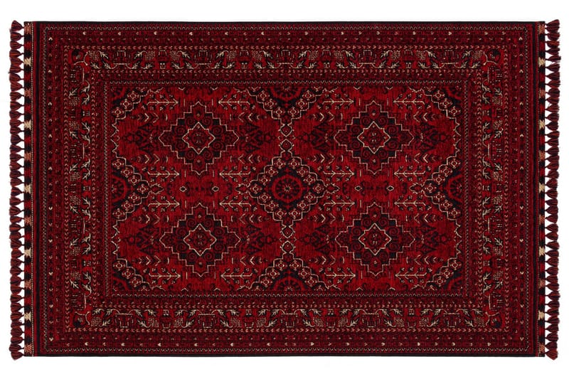 Wiltonmatto Noriyasu 160x230 cm Suorakaide - Punainen - Kodintekstiilit & matot - Matto - Moderni matto - Wilton-matto