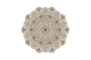 Wiltonmatto Rafi 180x180 cm Suorakaide - Kerma - Kodintekstiilit & matot - Matto - Moderni matto - Käytävämatto