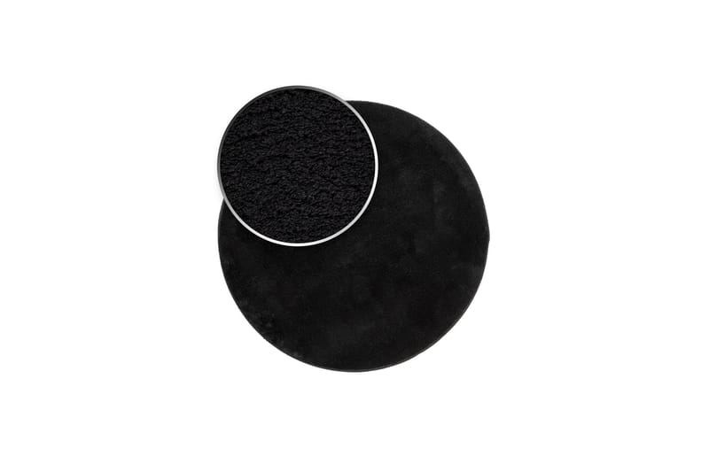 Wiltonmatto Soft Pyöreä Ø160 cm Musta - Musta - Kodintekstiilit & matot - Matto - Moderni matto - Wilton-matto