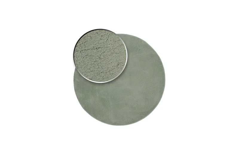 Wiltonmatto Soft Pyöreä Ø120 cm Vihreä - Vihreä - Kodintekstiilit & matot - Matto - Moderni matto - Wilton-matto