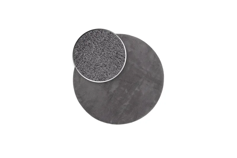 Wiltonmatto Soft Pyöreä Ø200 cm Grafiitinharmaa - Grafiitinharmaa - Kodintekstiilit & matot - Matto - Moderni matto - Wilton-matto