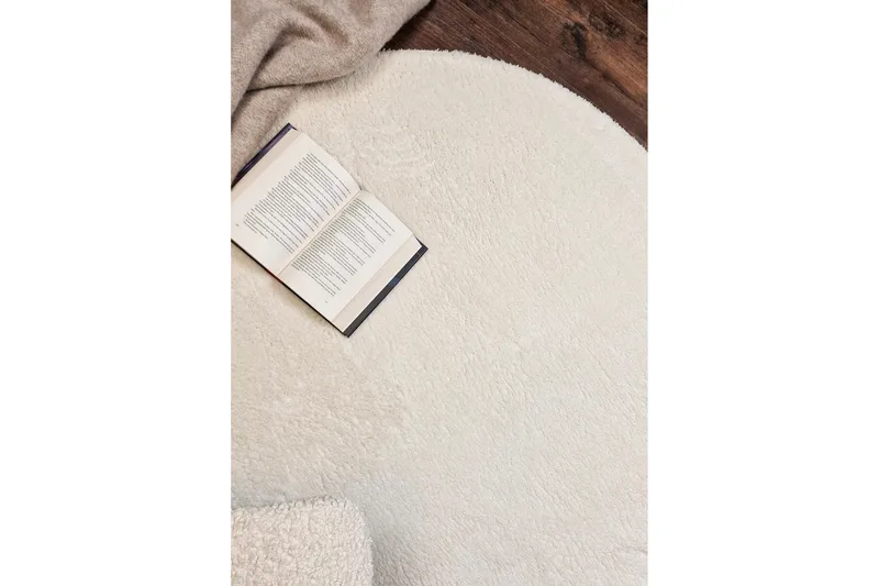 Wiltonmatto Soft Pyöreä Ø160 cm Valkoinen - Valkoinen - Kodintekstiilit & matot - Matto - Moderni matto - Wilton-matto