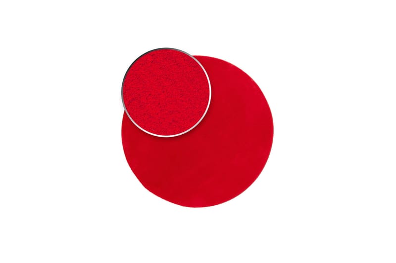 Wiltonmatto Soft Pyöreä Ø120 cm Punainen - Punainen - Kodintekstiilit & matot - Matto - Moderni matto - Wilton-matto