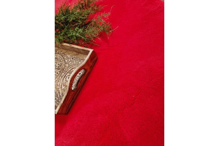 Wiltonmatto Softina Pyöreä Ø240 cm Punainen - Punainen - Wilton-matto - Kuviollinen matto & värikäs matto
