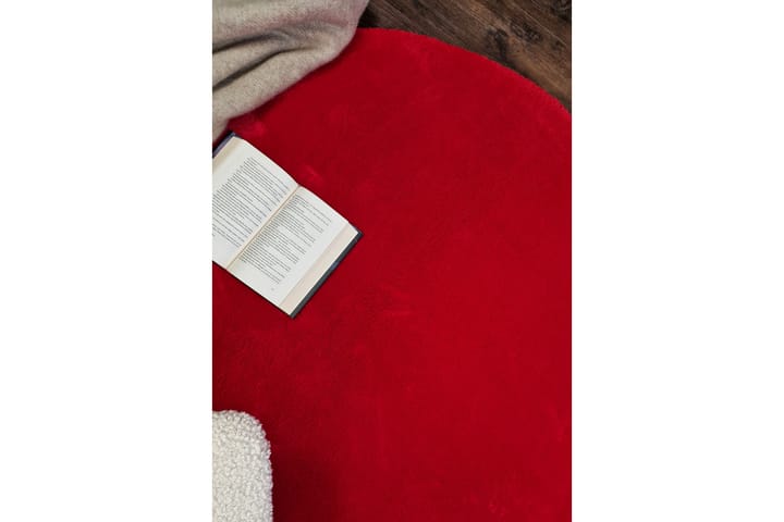 Wiltonmatto Softina Pyöreä Ø120 cm Punainen - Punainen - Wilton-matto - Kuviollinen matto & värikäs matto