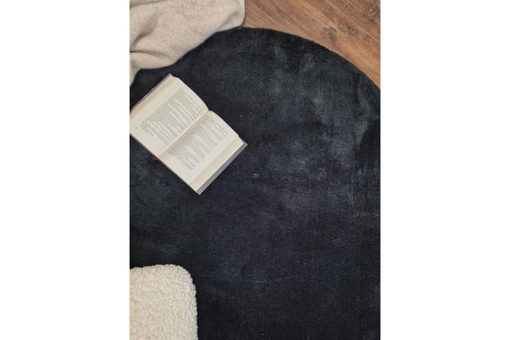 Wiltonmatto Softina Pyöreä Ø240 cm Musta - Musta - Pyöreät matot - Wilton-matto - Kuviollinen matto & värikäs matto