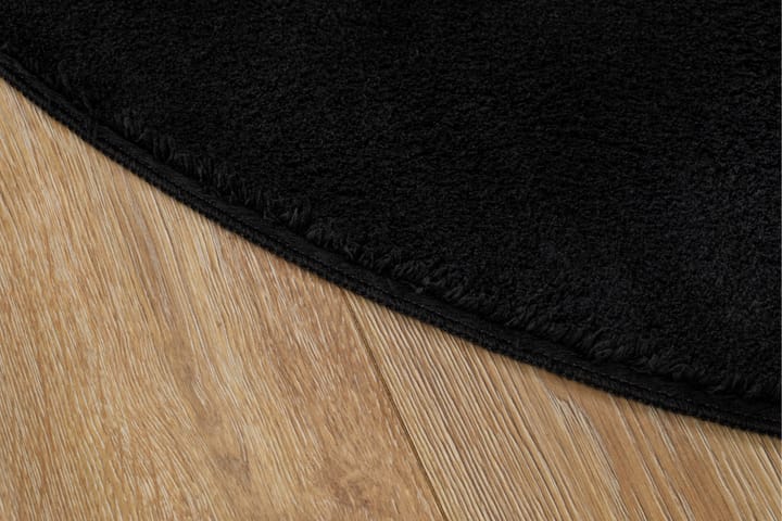 Wiltonmatto Softina Pyöreä Ø120 cm Musta - Musta - Pyöreät matot - Wilton-matto - Kuviollinen matto & värikäs matto