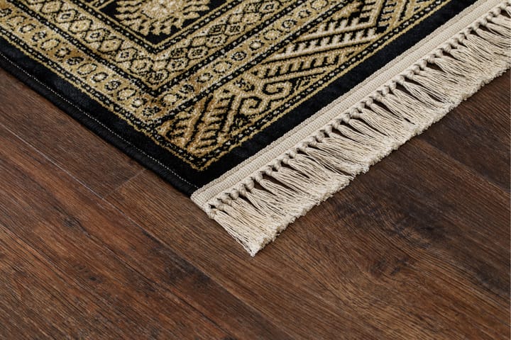 Wiltonmatto Teheran Lahori 80x250 cm Musta - Musta - Wilton-matto - Kuviollinen matto & värikäs matto