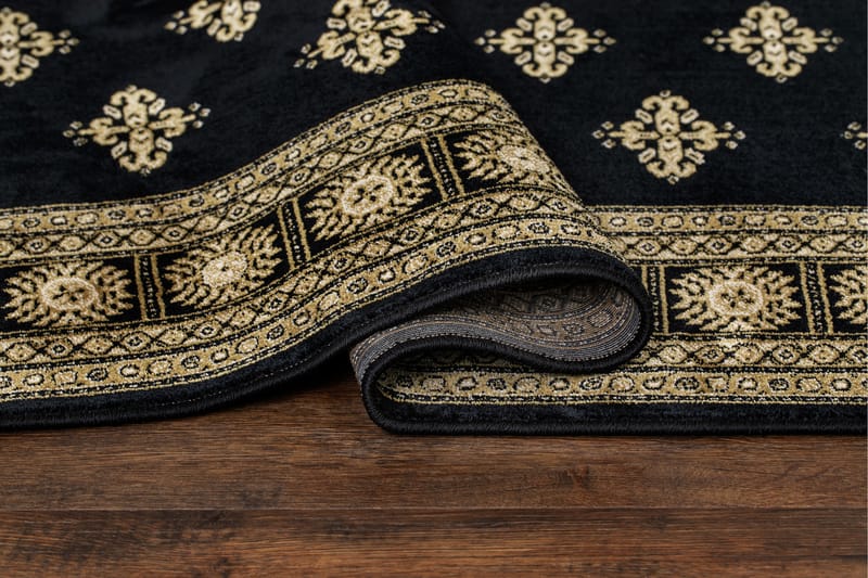 Wiltonmatto Teheran Lahori 80x250 cm Musta - Musta - Kodintekstiilit & matot - Matto - Moderni matto - Wilton-matto