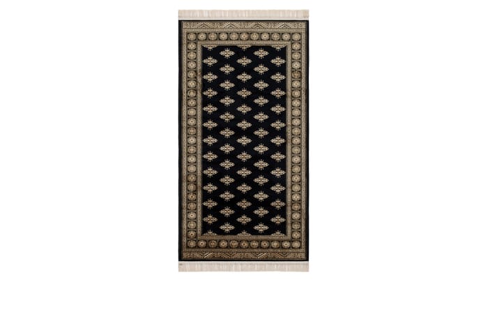 Wiltonmatto Teheran Lahori 80x250 cm Musta - Musta - Wilton-matto - Kuviollinen matto & värikäs matto