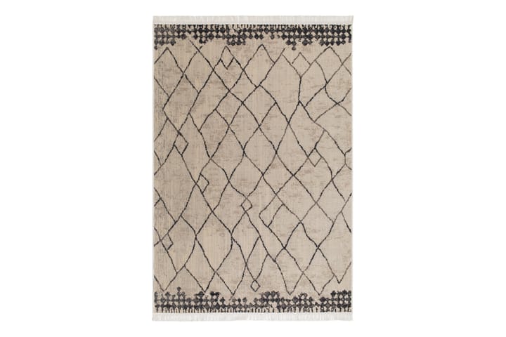 Wiltonmatto Tulum Berber 160x230 cm Kermanvalkoinen - Kermanvalkoinen - Wilton-matto - Kuviollinen matto & värikäs matto