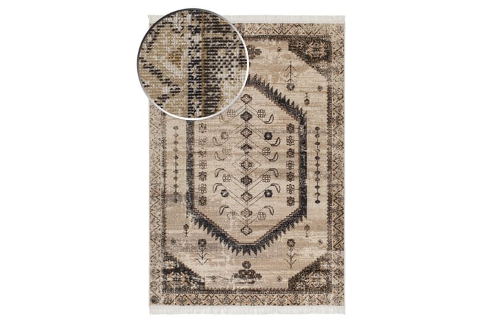 Wiltonmatto Tulum Maya 160x230 cm Kermanvalkoinen - Kermanvalkoinen - Wilton-matto - Kuviollinen matto & värikäs matto