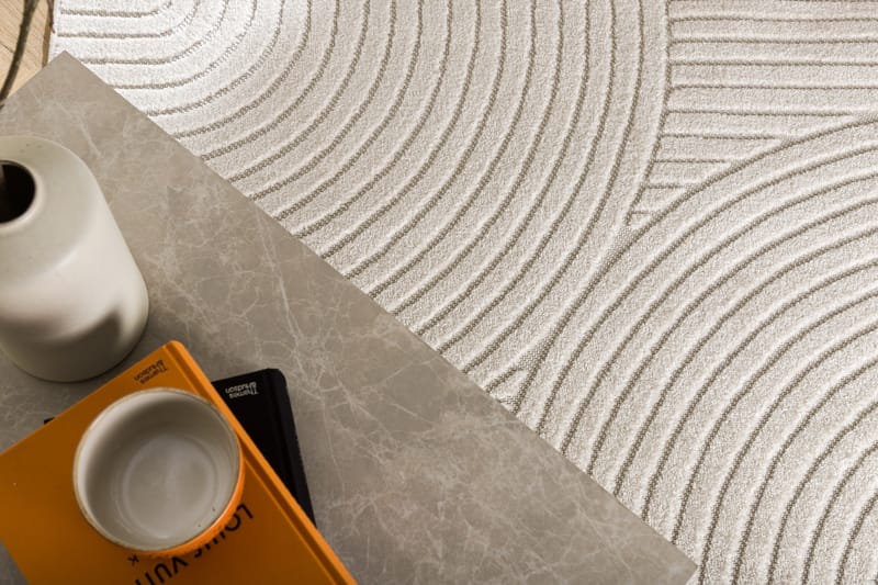 Wiltonmatto Vince 200x290 cm Suorakaide - Valkoinen - Kodintekstiilit & matot - Matto - Moderni matto - Wilton-matto