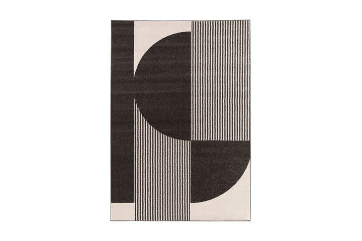 Wiltonmatto Florence Cord 160x230 cm Musta - Musta - Kuviollinen matto & värikäs matto - Wilton-matto